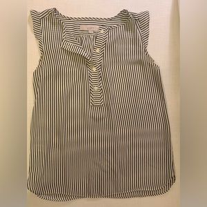 Loft Pinstripe Shell Blouse